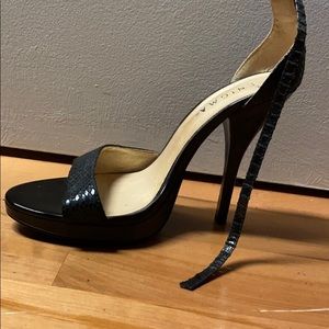 Enigma Black High Heals Shoes